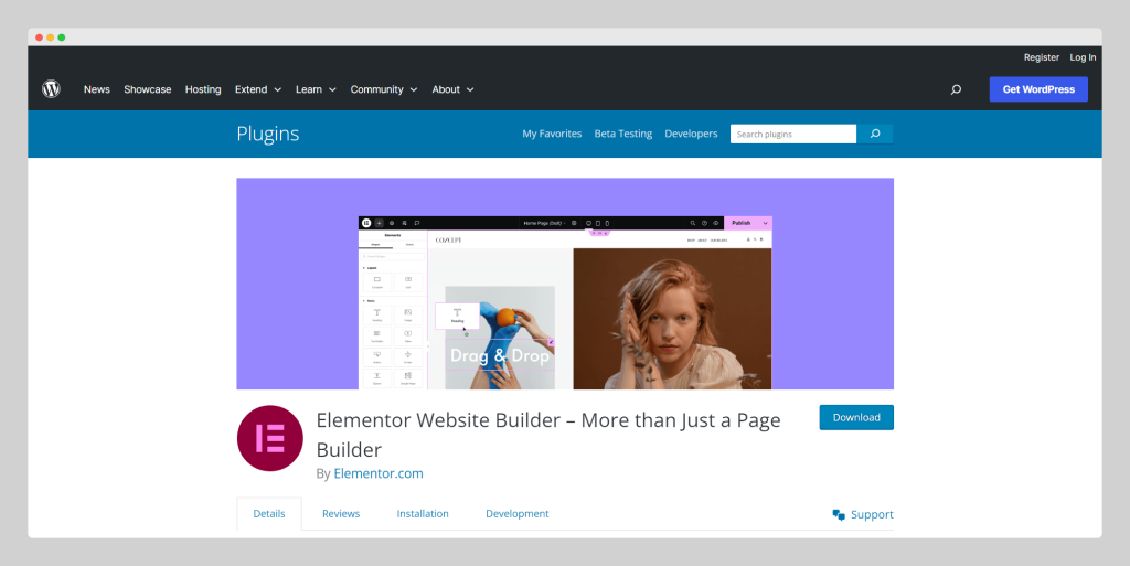 Elementor - Drag and Drop Page Builder, Woooplugin