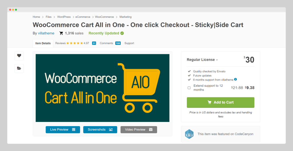 WooCommerce Cart All in One, Woooplugin