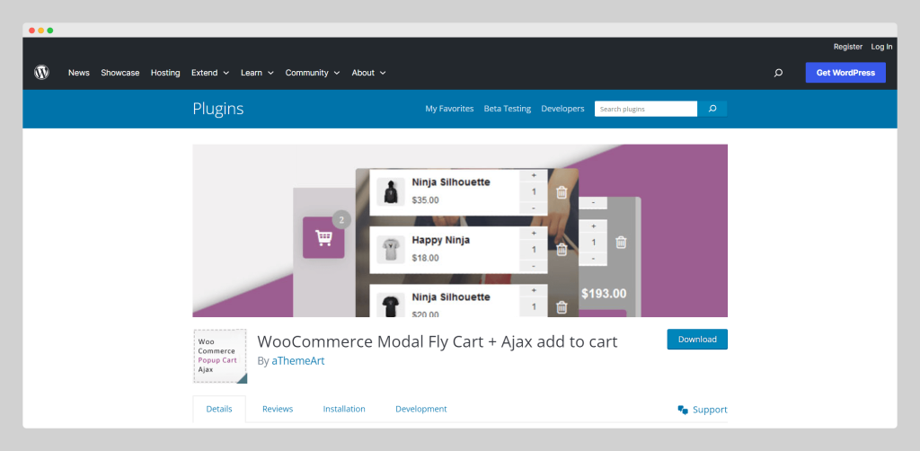 WooCommerce Modal Fly Cart, Woooplugin