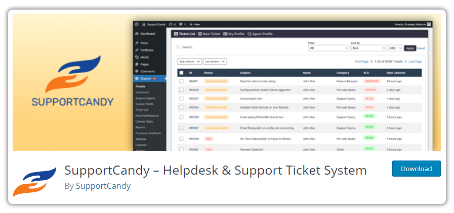 WooCommerce Customer Support Plugin