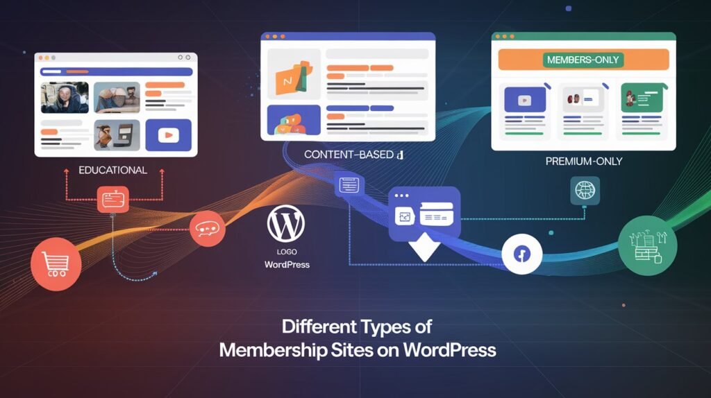 different types of membership sites on WordPress