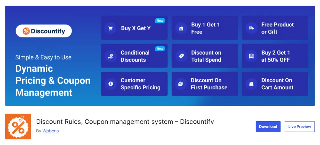 Discountify WooCommerce Discount Plugin