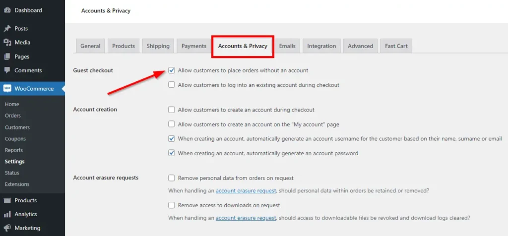 WooCommerce Cart Abandonment